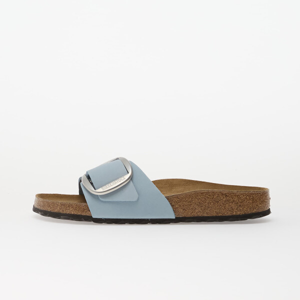 Birkenstock Madrid Big Buckle Nubuck Leather Women Baby Blue 37