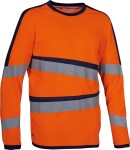 Reflexné pracovné tričko Cofra ELDORET Farba: Oranžová, Veľkosť: XL (V658-0-02_Z_5)
