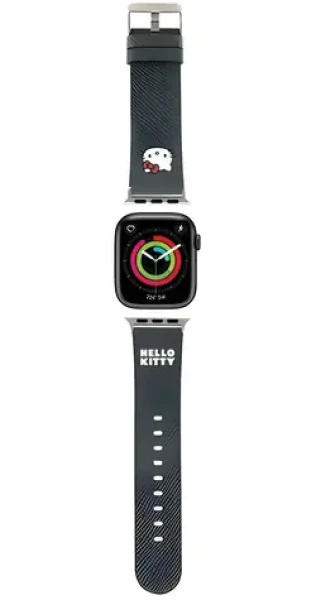 Hello Kitty Kitty Head remienok čierna / Remienok pre Apple Watch / 38/40/41mm (HKAWMPGKHK)