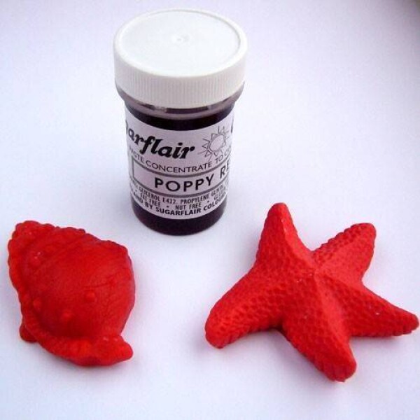 Gélová farba Sugarflair (25 g) Poppy Red 856 torta - Sugarflair - Sugarflair