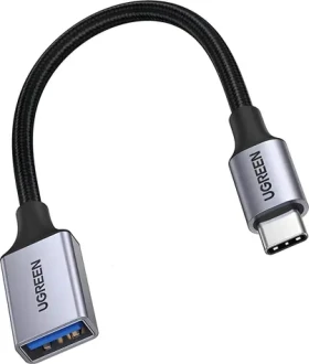Ugreen US378 šedá / Adaptér / USB-A - USB-C (UGR1090GRY)