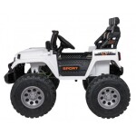 Mamido Elektrické autíčko Extreme Sport 4x4 s premenlivou veľkosťou bielej