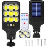 Verk Vonkajšia solárna pouličná lampa 63 LED