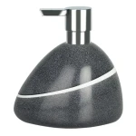 Spirella ETNA dávkovač mydla šedý / polresin / kamenný vzhľad / 400 ml (7610583136435)