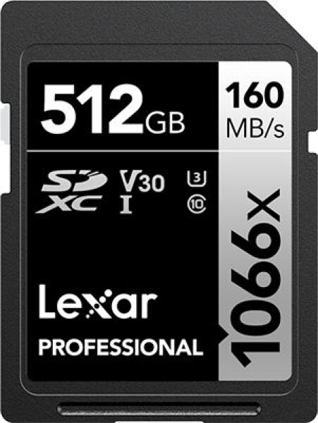 Lexar Professional 1066x SDXC 512 GB Class 10 UHS-I/U3 V30 (LSD1066512G­BNNNG)