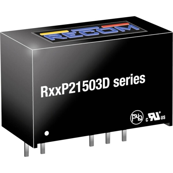 RECOM R12P21503D DC / DC menič napätia, DPS 185 mA 2 W Počet výstupov: 2 x; R12P21503D