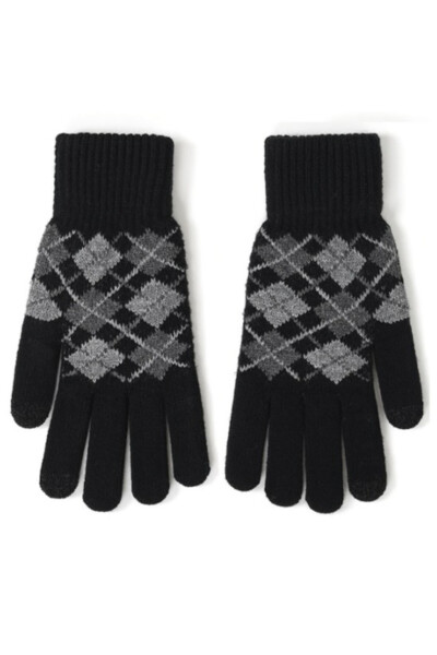 Pánske žakárové rukavice R-241 MIX 25 cm