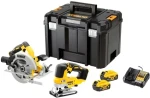 DeWalt DCK2012P2T-QW / Aku set náradie / kotúčová píla priamočiara píla / 18V / 2x 5Ah / kufor (DCK2012P2T-QW)