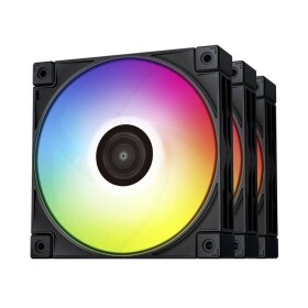 DEEPCOOL FC120 3-in-1 čierna / Sada 3 kusy / 120mm / 61.91 CFM / 28dB @ 1800 RPM / RGB (R-FC120-BAMN3-G-1)