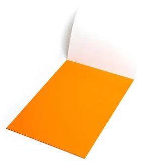 SYMBIO Elektrostatická flipchart fólia 500x700 mm oranžová / Flipchart fólia / 25 ks (SYFP500700OR25)