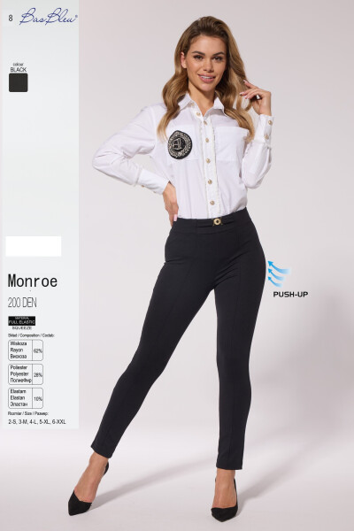 Spoločenské legíny Monroe - Bas Bleu S černá