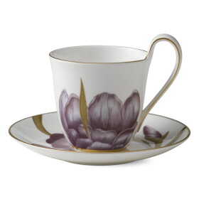 Royal Copenhagen Porcelánová šálka s podšálkou Flora Iris 270 ml