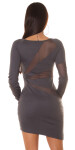 Sexy Koucla party dress with mesh anthracite S