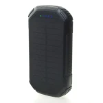 Sunen PowerNeed 20000mAh 1W čierna / Powerbanka / solárny panel / USB-PD / svietidlo / karabína (S20000C)