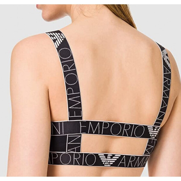 Bralette športová podprsenka 163651 1P227 00135 tmavo modrá Emporio Armani modrá