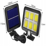 Izoxis 10719 Solárne vonkajšie 120 LED osvetlenie, pohybový senzor