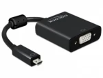 Delock adaptér HDMI Micro-D samec lt;-gt; VGA samica / s Audio / čierny (65558)