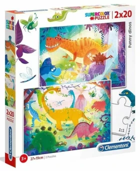 Clementoni PUZZLE Legrační dinosaury