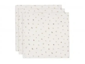 Jollein Plienky 3 ks 70x70 cm Animal Friends (535-851-68154)