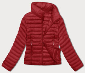 Červená prešívaná dámska bunda so stojačikom (16M9111-270) odcienie czerwieni