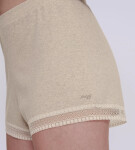 Dámske krátke nohavice GO Ribbed Short GRAY sv. béžová M013 SLOGGI GRAY