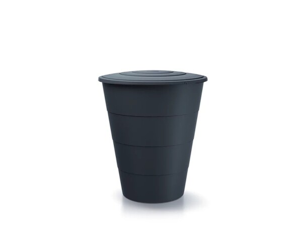 Sud na dažďovú vodu – Smooth 210 l (š. 75 cm × d. 75 cm × v. 87 cm), antracit