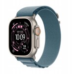 Apple Watch Ultra 3 GPS + Cellular 49mm Titanium / Alpine Loop L Modrý (MEWP4QP/A)