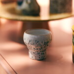 HK living Kameninový hrnček 70's Lungo Coral 200 ml – set 2 ks