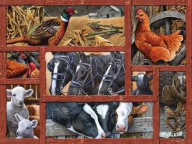 COBBLE HILL Puzzle Priatelia na farme XL