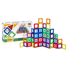 Playmags Magnetic tiles 3D Letters and Numbers Playmags 168