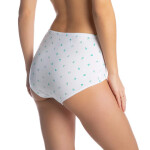 Dámske nohavičky 6pack white MANUELA - Lama 3XL bílá