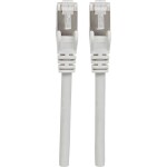 Intellinet 740869 RJ45 sieťové káble, prepojovacie káble CAT 6A S/FTP 3.00 m sivá fóliové tienenie, tienenie pletivom, tienený, bez halogénov 1 ks; 740869