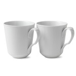 Royal Copenhagen Porcelánový hrnček White Fluted 380 ml – set 2 ks