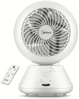 Midea Midea Fan | MDF24JRW TurboForce | Table Fan | White | Number of speeds 5 | Oscilrokovion | Remote control