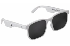 HELMER SG 12 biela / Chytré okuliare / polarizačné / UV 400 / BT 5.0 / slúchadlá / mikrofón (HLMSG12wh)