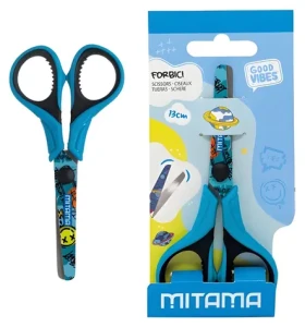 Mitama Good Vibes modrá/čierna / Nožnice detské / 13 cm (61286-90165)