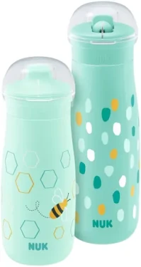 NUK Sada fliaš na pitie / 300-450 ml / od 9 mesiacov / zelená (10255012)