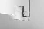 SAPHO - MIRRÓ galérka s LED osvetlením, 90x70x16cm, biela MC090-0030
