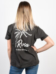 RVCA TROPICALE PIRATE BLACK dámske tričko s krátkym rukávom - XS