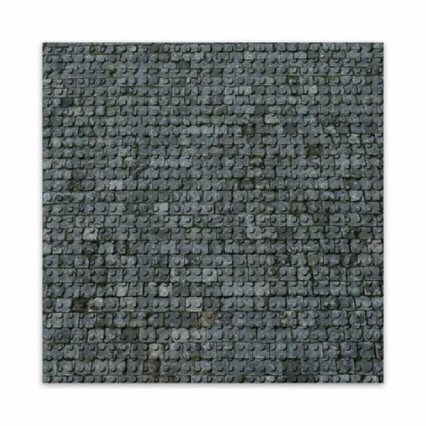 BRIXIES PLUS 225.003 Dizajnová podložka na stavanie - dlažobné kocky 25,5 x 25,5 cm