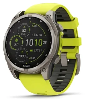 Garmin Fenix 8 Solar 47mm titánová / Chytré hodinky / GPS / 1.3" displej / solárne nabíjanie / BT / WiFi / 10 ATM (010-02906-21)
