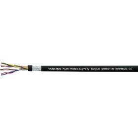 HELU 21148-1000 dátový kábel Li-2YCYv 4 x 2 x 1 mm² čierna 1000 m; 21148-1000