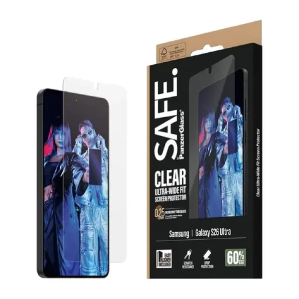 PanzerGlass SAFE Samsung Galaxy S26 Ultra s inštalačným rámčekom (SA77811)