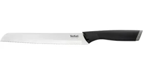 TEFAL Comfort K2213444 čierna / Nôž na chlieb / 20 cm / nerezová oceľ (3168430263819)