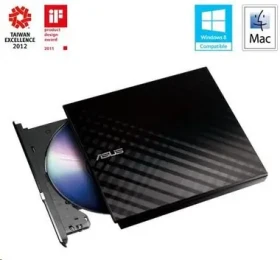 ASUS SDRW-08D2S-U LITE čierna / DVD±RW ext. napaľovačka / slim / USB 2.0 / retail (SDRW-08D2S-U LITE/BLK/G/AS)