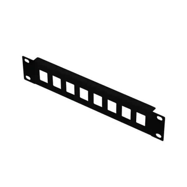 Lanview LKS675BL čierna / Patch panel / 10 "/ 8 portov / 1U / pre Keystone / nesadený (LKS675BL)