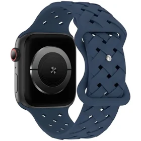 Beline Silicone Woven modrá / Opasok pre Apple Watch / 38/40/41 mm / silikónový, tkaný