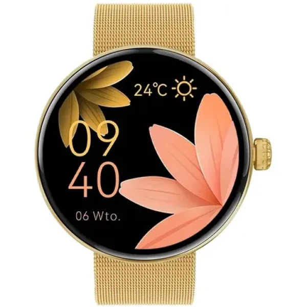 Forever ForeVive 5 SB-365 zlaté / Chytré hodinky / 1.3 "/ AMOLED / 360 × 360 px / Bluetooth 5.0 / Android. iOS (GSM180310)