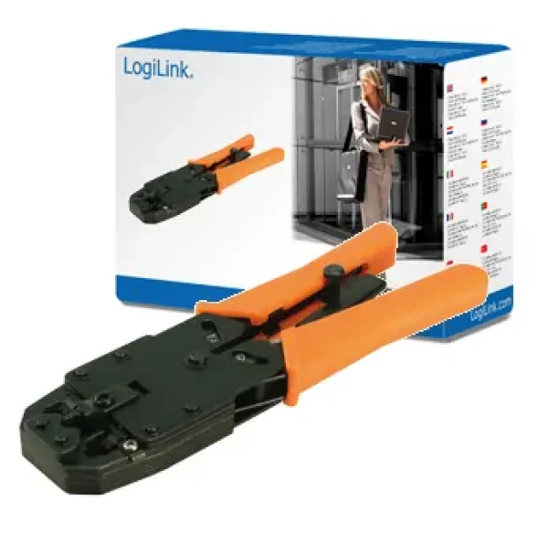 LogiLink WZ0003 oranžová / Krimpovacie kliešte / RJ45 / RJ12 / RJ11 (WZ0003)