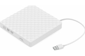 KRUX DVD externá mechanika biela / USB-A 2.0 / DVD+-R / DVD+-RW / DVD+-R DL / CD-R (KRX0123)